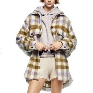Zara Plaid shirt  Jacket  coat